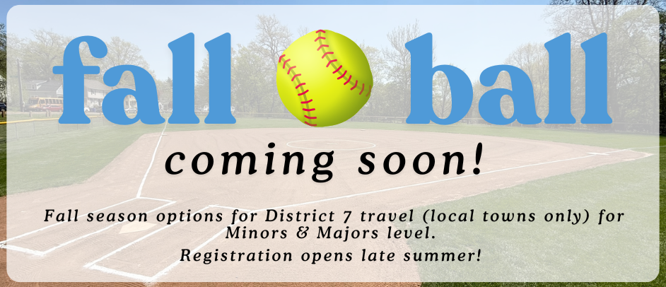 Fall ball registration coming later this summer!